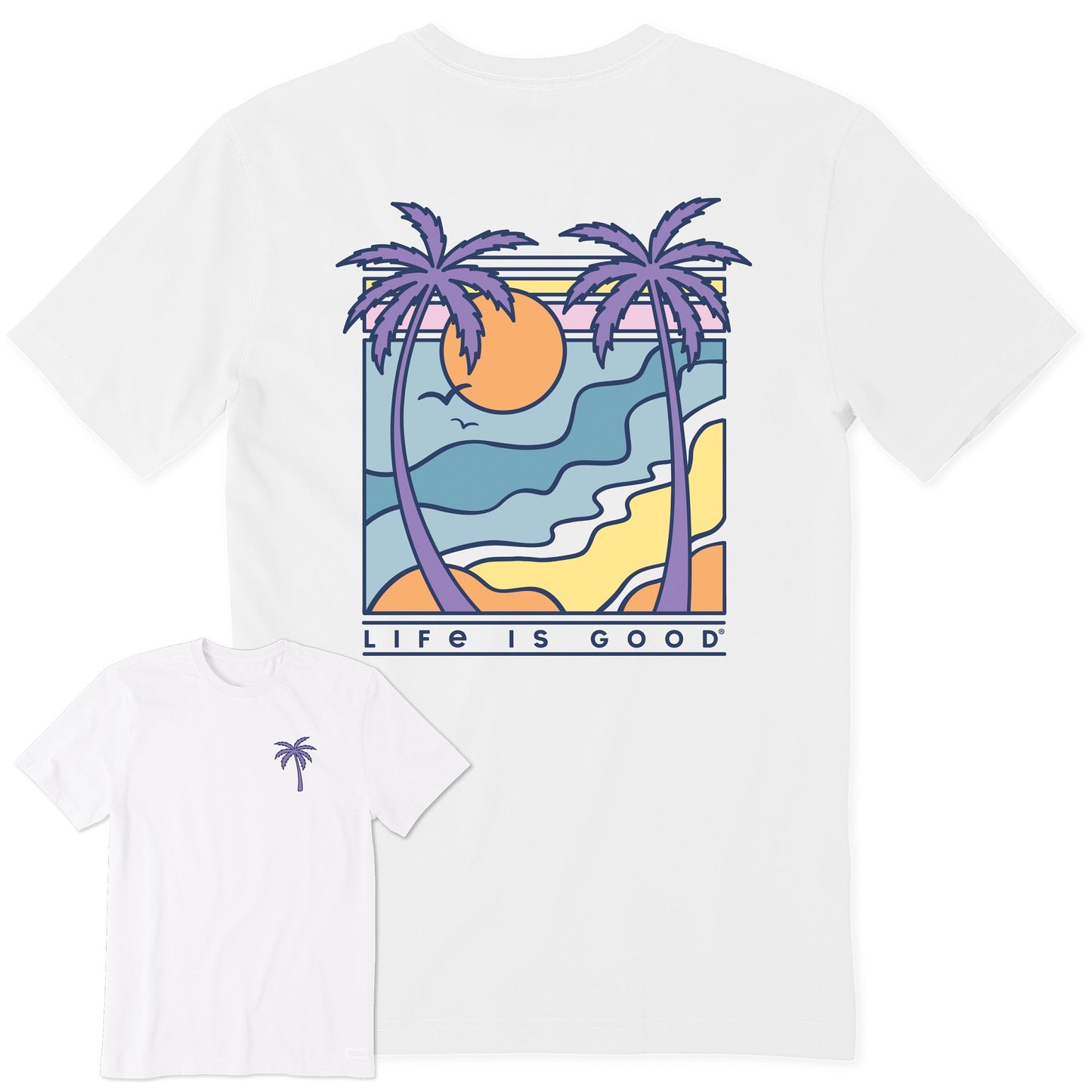 Men's Retro Palms Scene Short Sleeve Tee