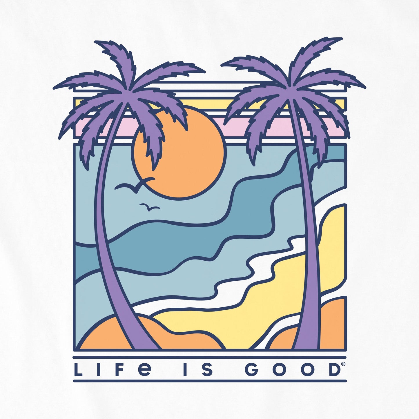 Men's Retro Palms Scene Short Sleeve Tee