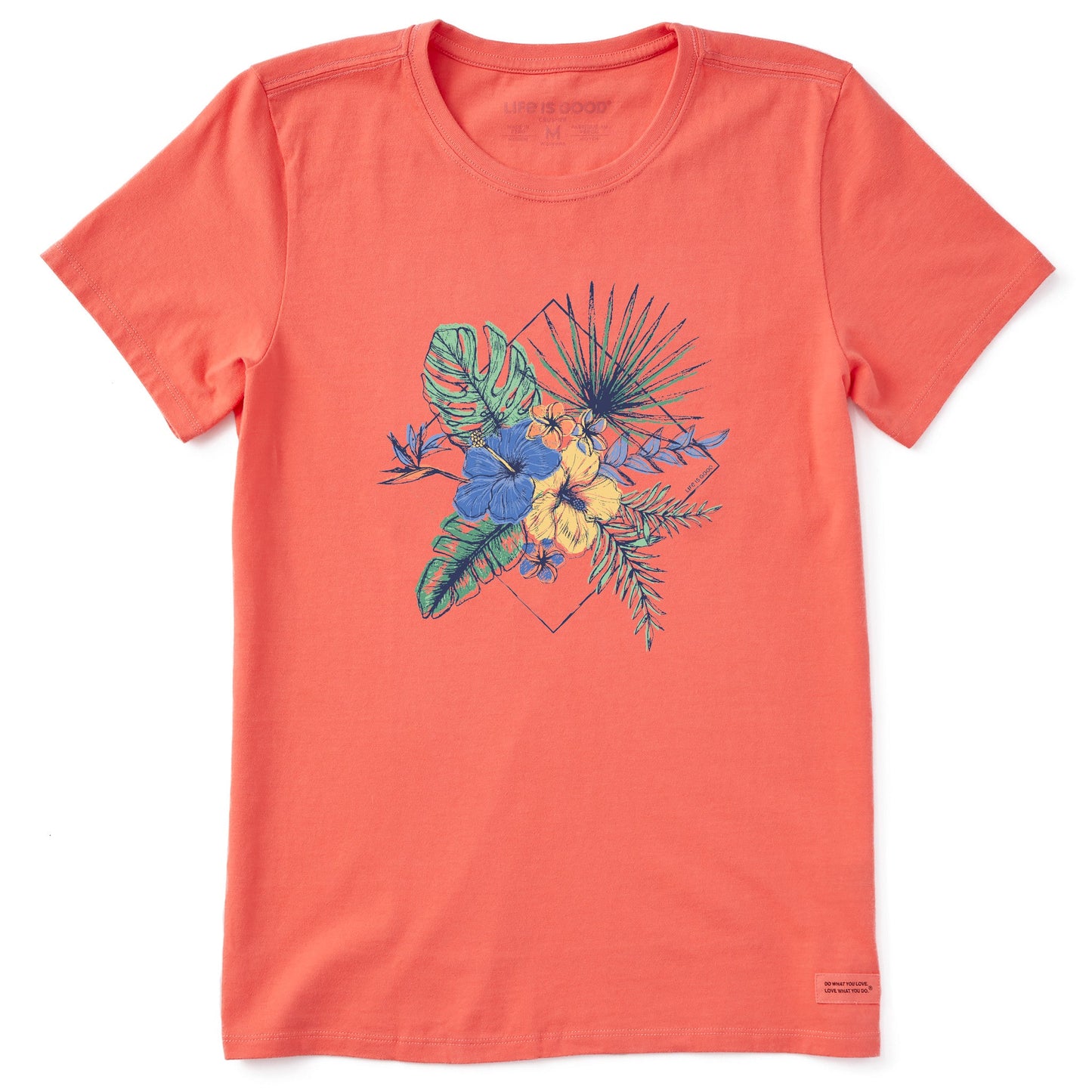 Women's Tropical Plants and Flowers Short Sleeve Tee