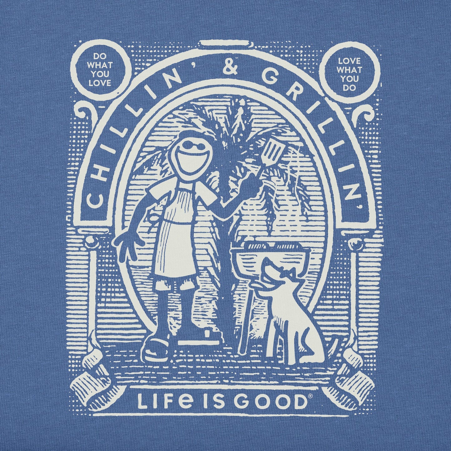 Men's Retro Chillin' & Grillin' Short Sleeve Tee