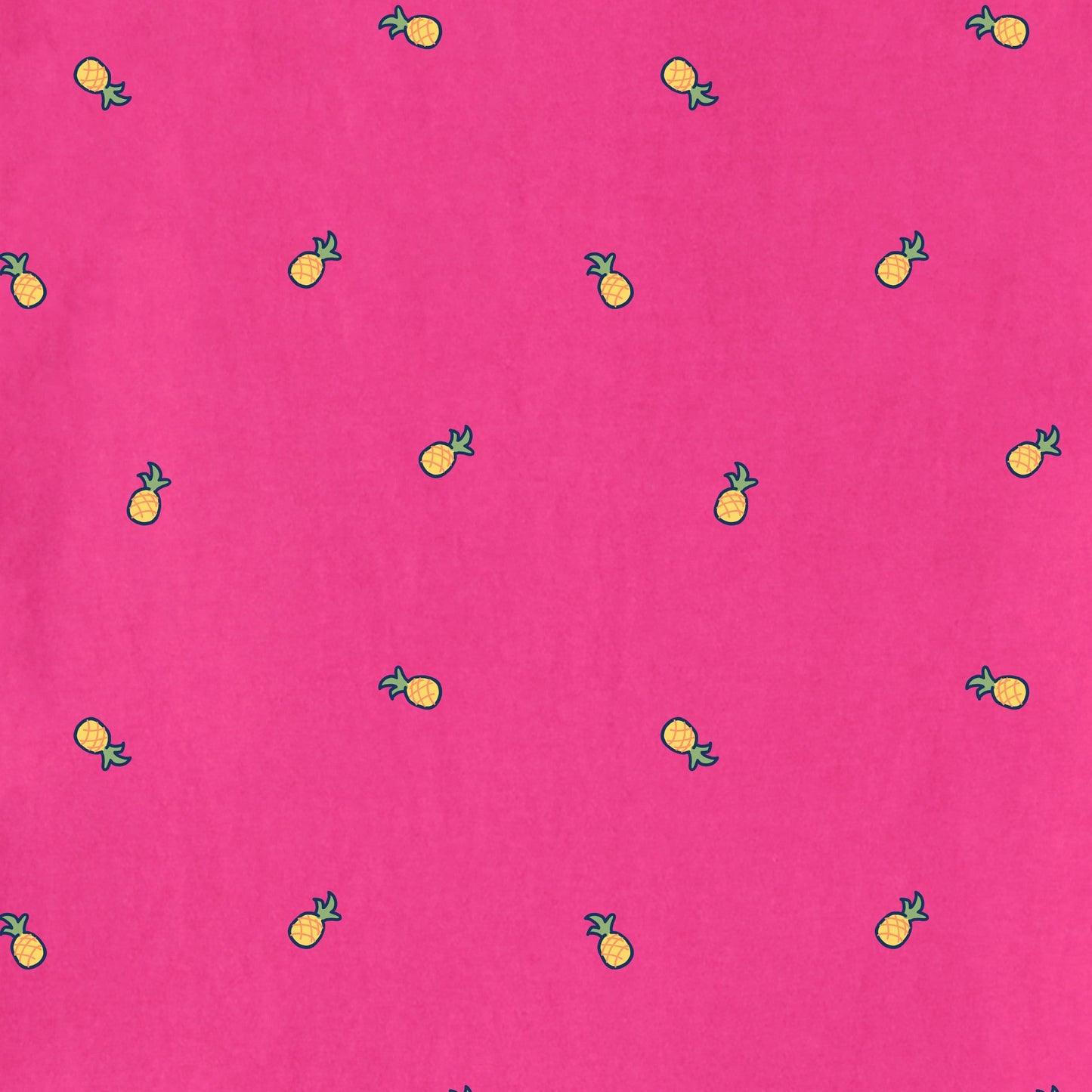 Women's Pineapple Ditsy Pattern Allover Print Short Sleeve Vee