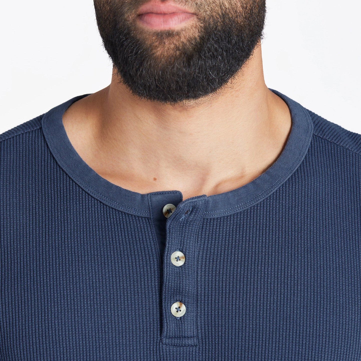 Men's Solid Thermal Henley