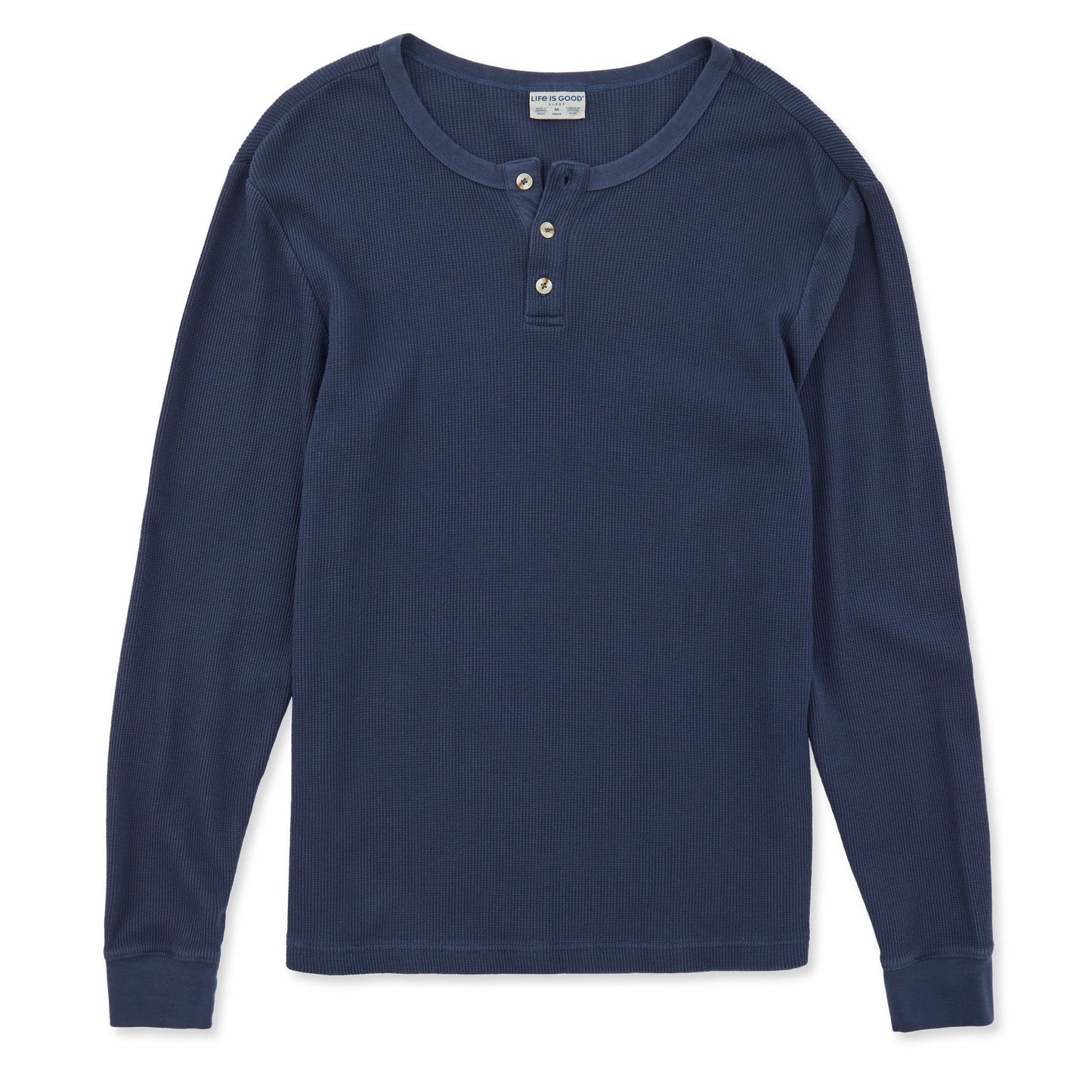 Men's Solid Thermal Henley