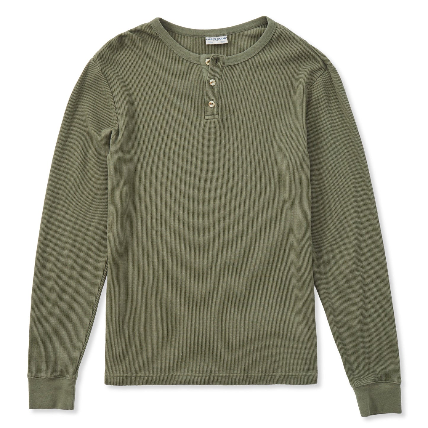 Men's Solid Thermal Henley