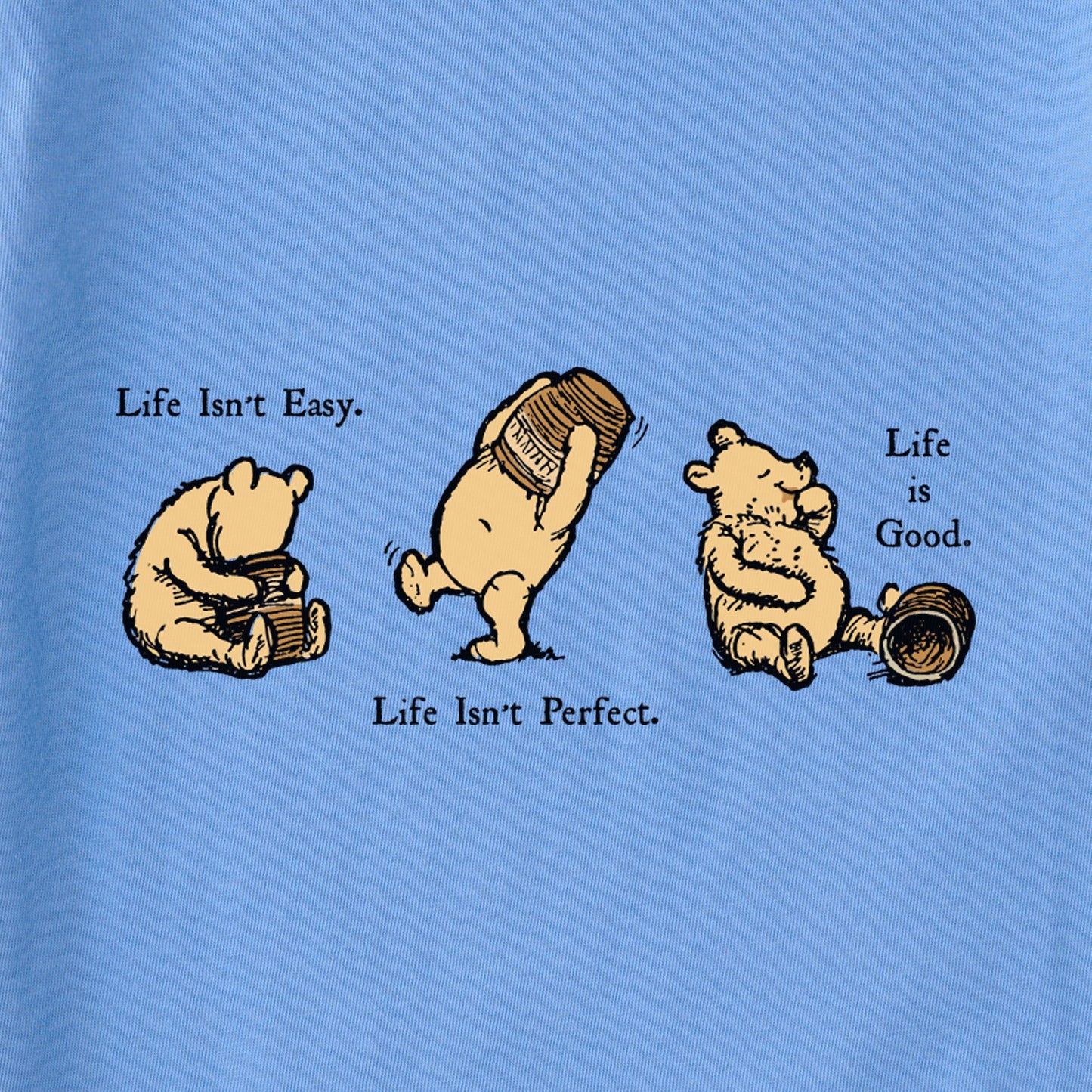 Women's Winnie Life isn't Easy Short Sleeve Crusher Boxy Tee