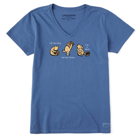 Women's Winnie Life isn't Easy Short Sleeve Vee