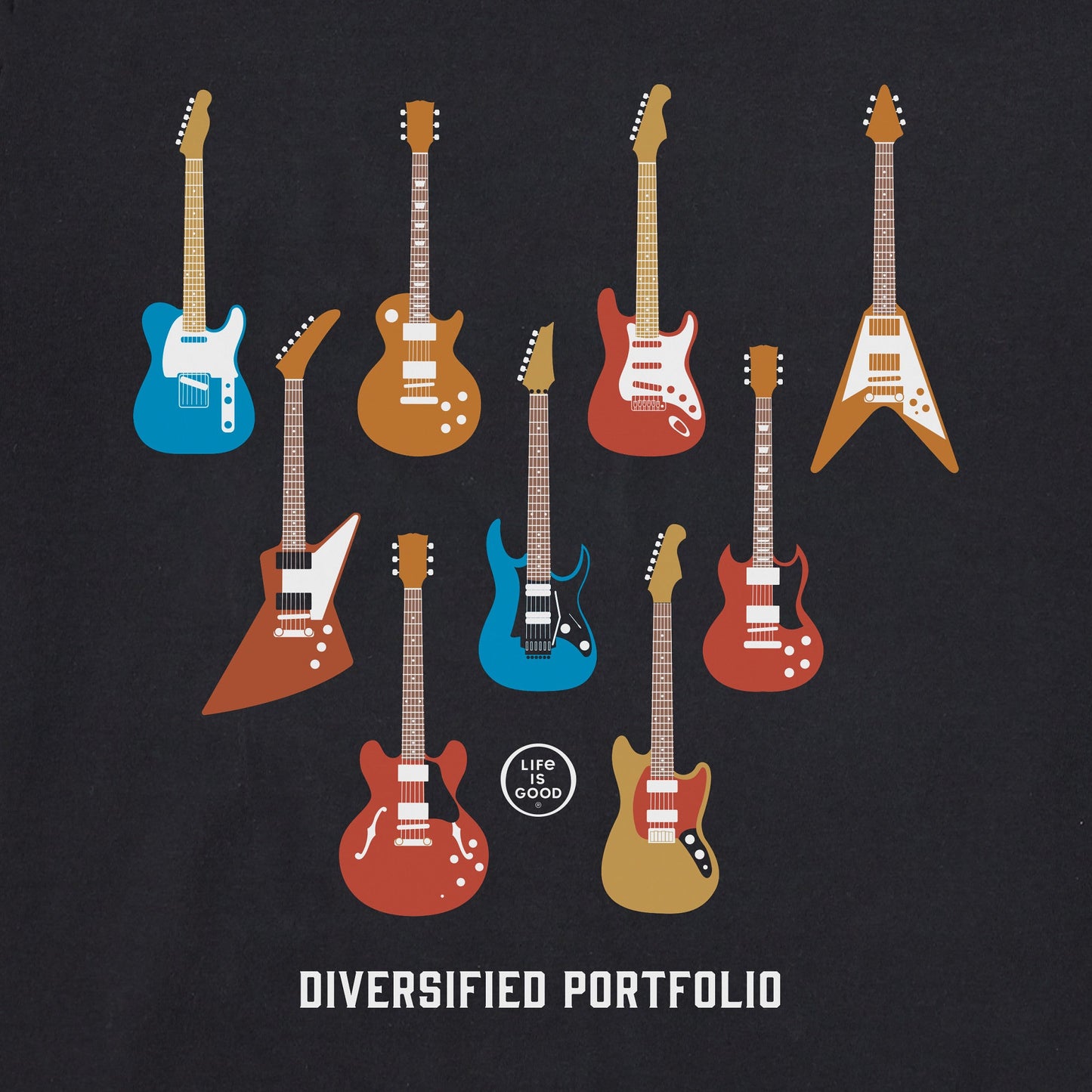 Men's Electric Guitars Diversified Portfolio Short Sleeve Crusher Tee