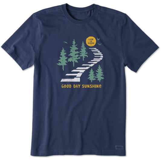 Men's Good Day Sunshine Piano Path Short Sleeve Tee