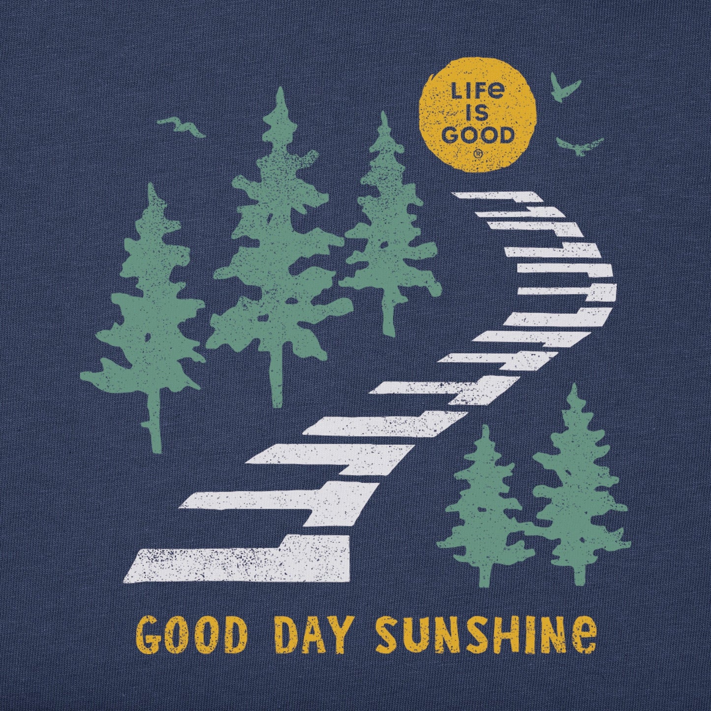 Men's Good Day Sunshine Piano Path Short Sleeve Tee