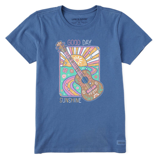 Women's Good Day Sunshine Guitar Short Sleeve Tee
