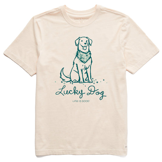 Men's Lucky Irish Dog Short Sleeve Crusher Tee