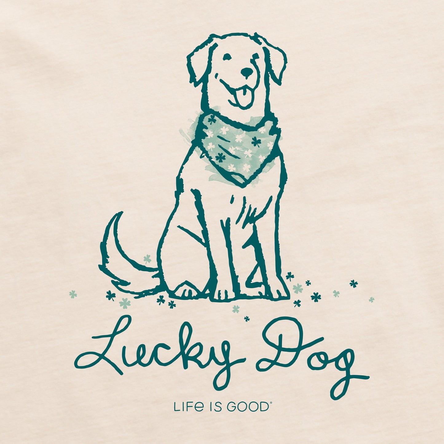 Men's Lucky Irish Dog Short Sleeve Crusher Tee