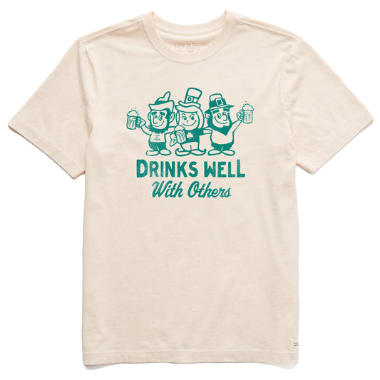 Men's Drinks Well Leprechauns Short Sleeve Crusher Tee