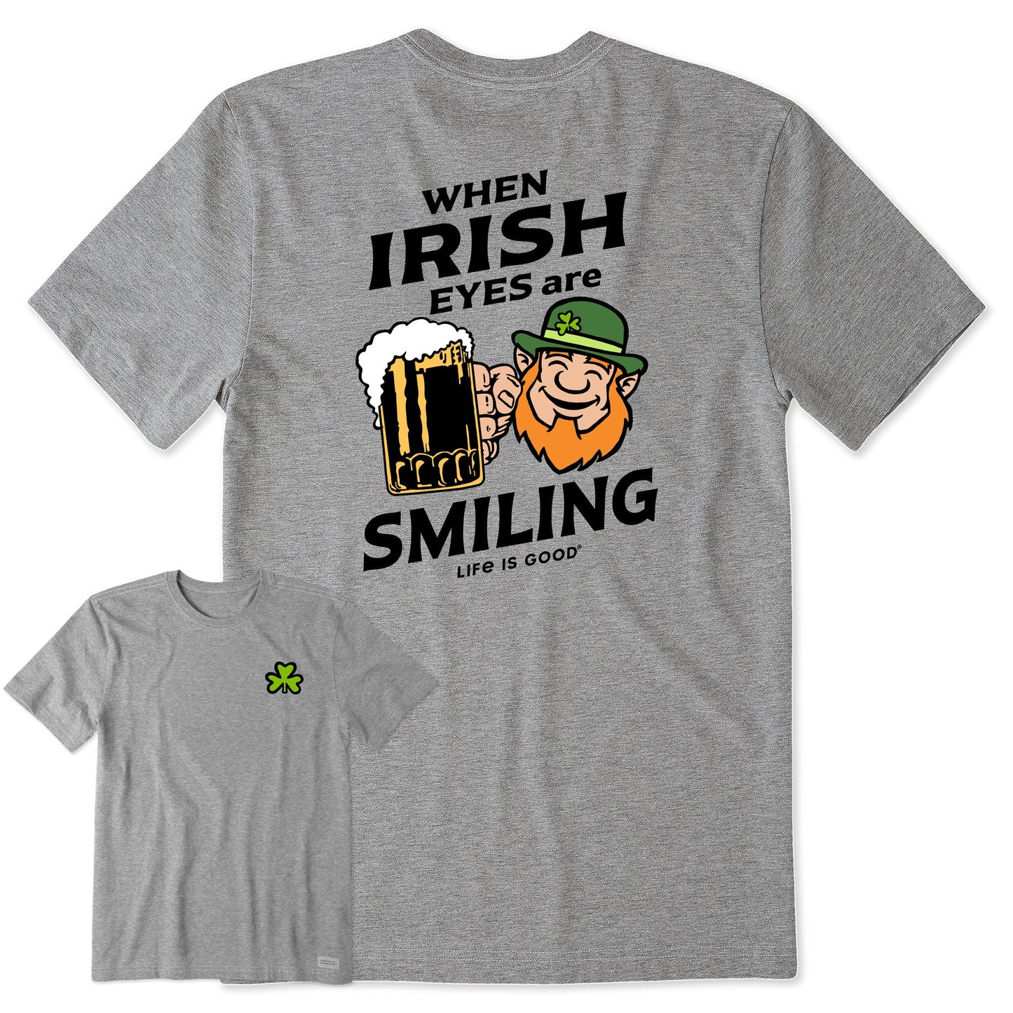 Men's Irish Eyes are Smiling Short Sleeve Crusher Tee