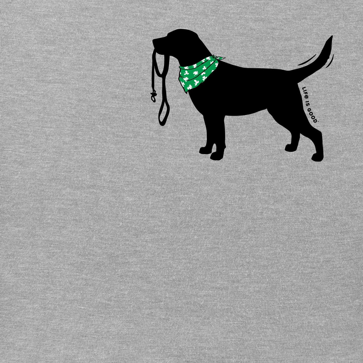 Men's Happy Go Lucky Lab Short Sleeve Crusher Tee