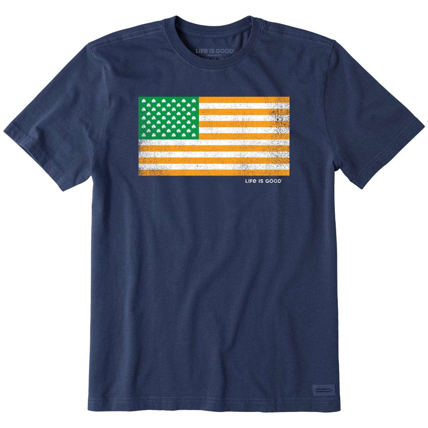 Men's Irish American Flag Short Sleeve Crusher Tee