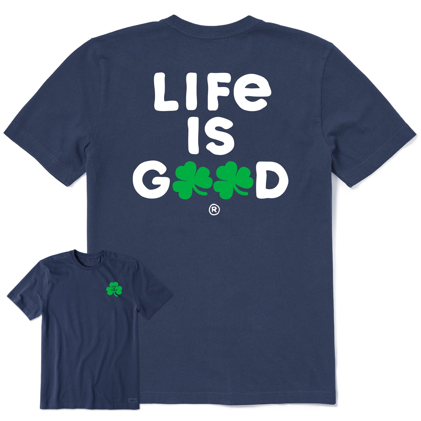 Men's Life is Clover Short Sleeve Crusher Tee