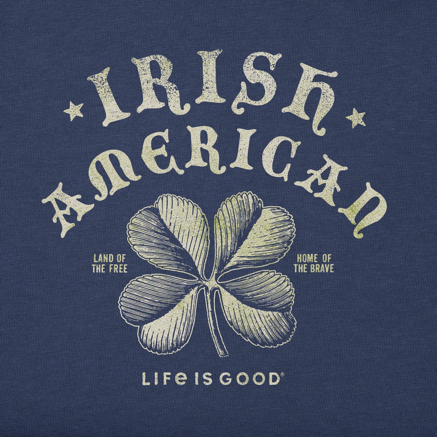 Men's Irish American Clover Short Sleeve Crusher Tee