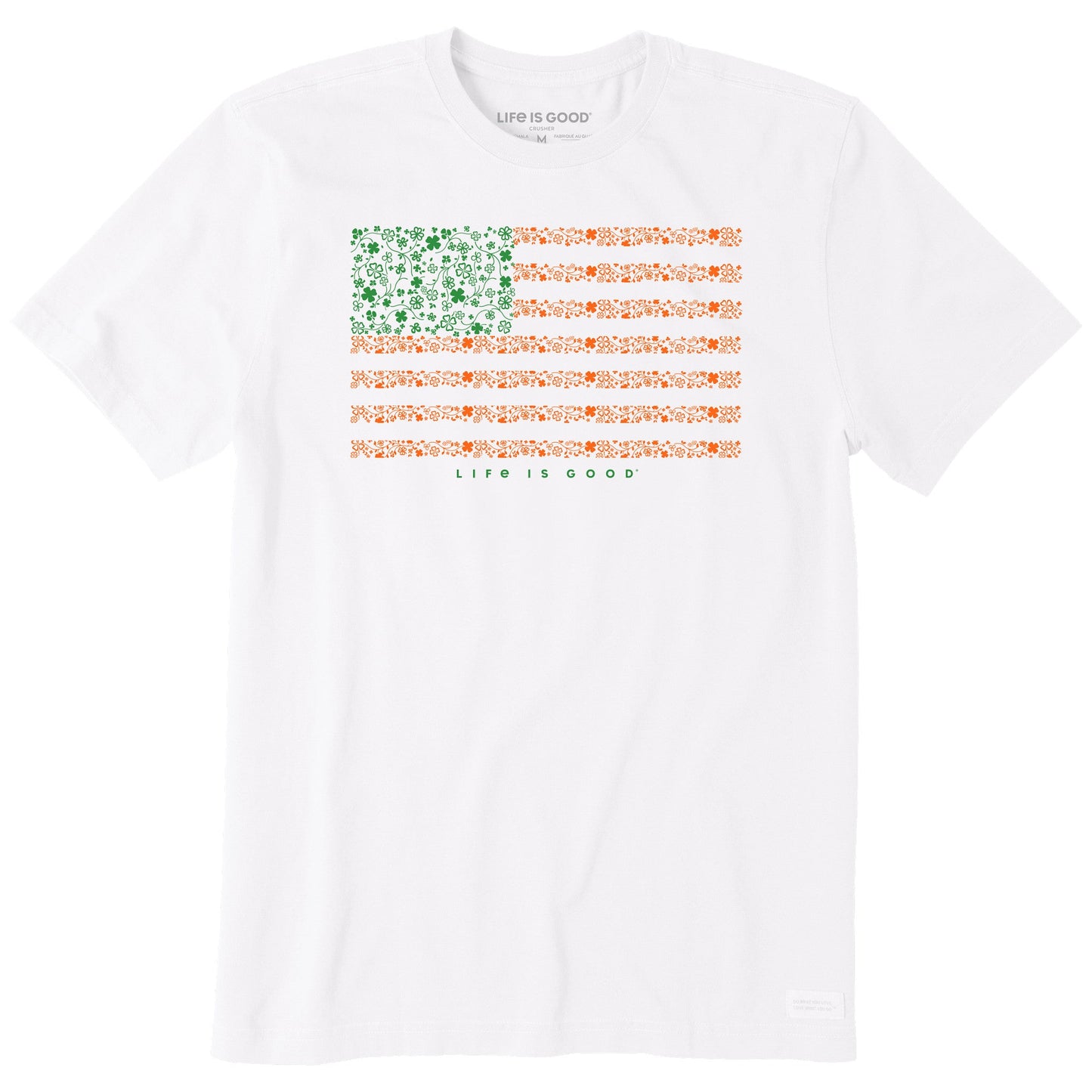 Men's Irish American Clover Flag Short Sleeve Crusher Tee