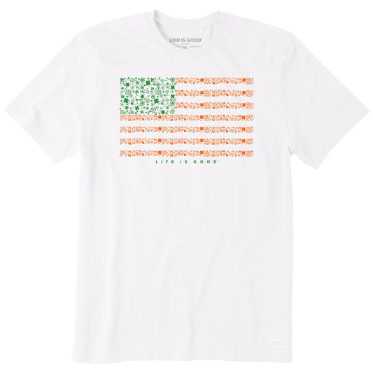 Men's Irish American Clover Flag Short Sleeve Crusher Tee