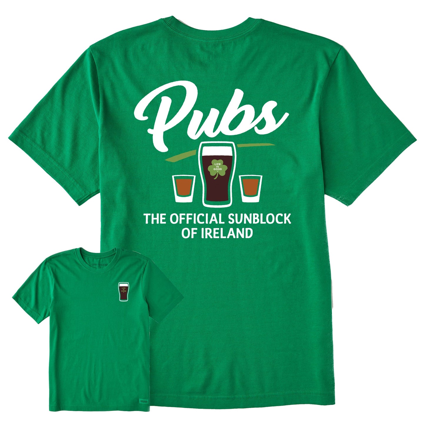 Men's Official Sunblock of Ireland Short Sleeve Crusher Tee
