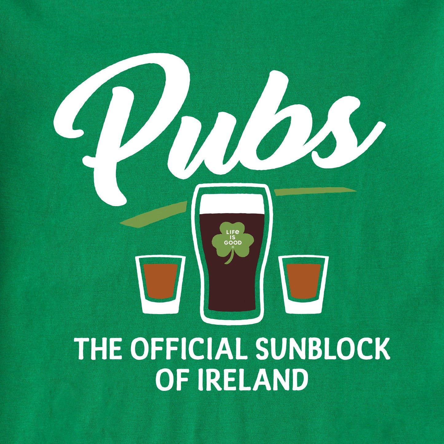 Men's Official Sunblock of Ireland Short Sleeve Crusher Tee