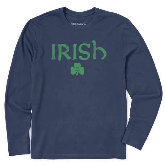 Men's Irish Clover 2 Long Sleeve Crusher Tee