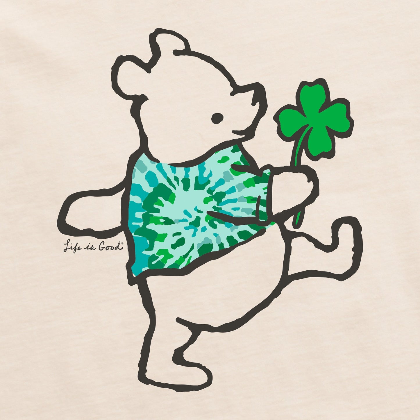 Women's Winnie with Clover Short Sleeve Crusher Tee