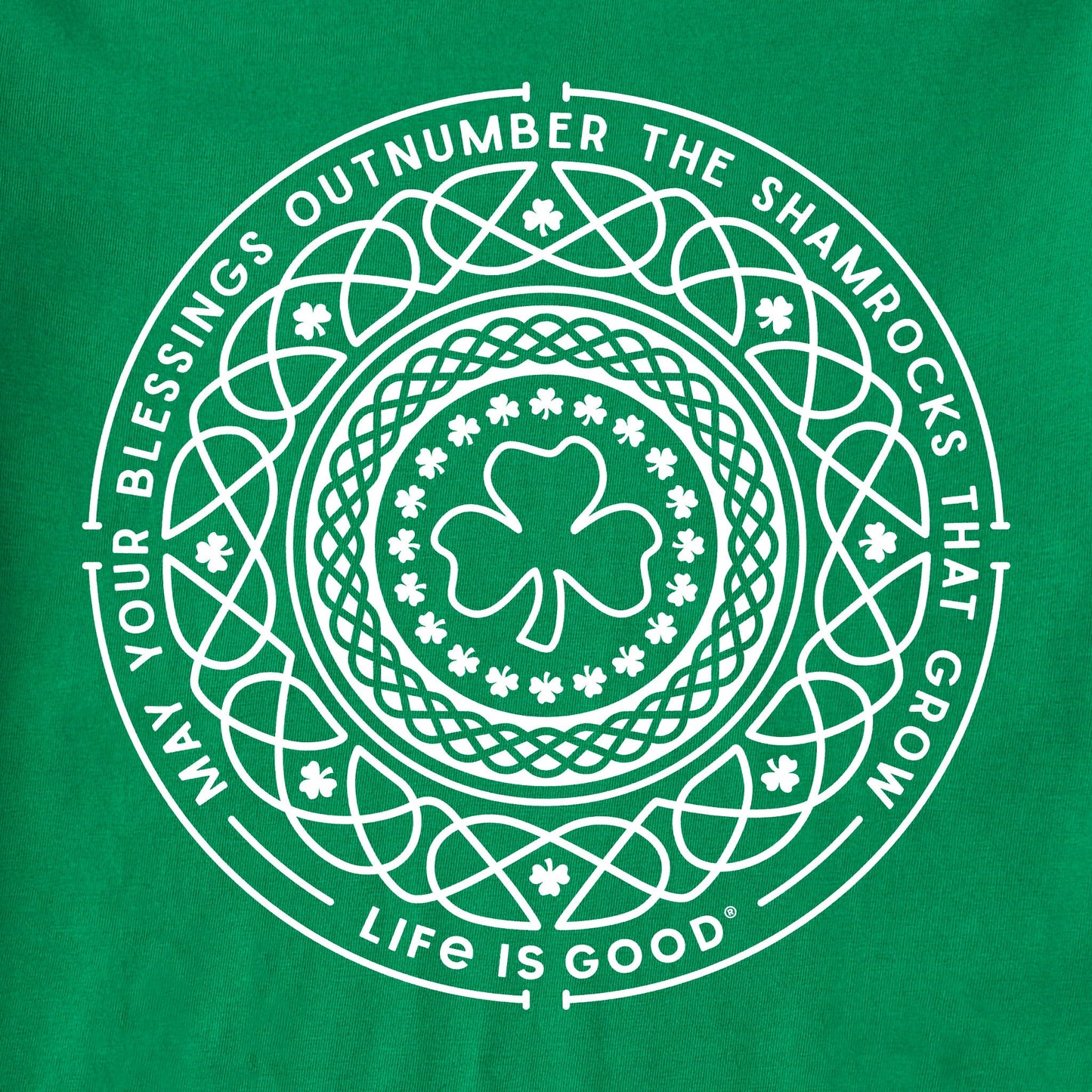 Women's Shamrock Mandala Short Sleeve Crusher Tee