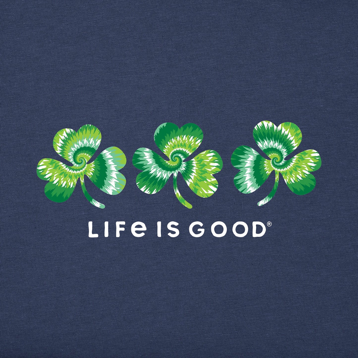 Women's 3 Tie Dye Clovers Short Sleeve Crusher Vee