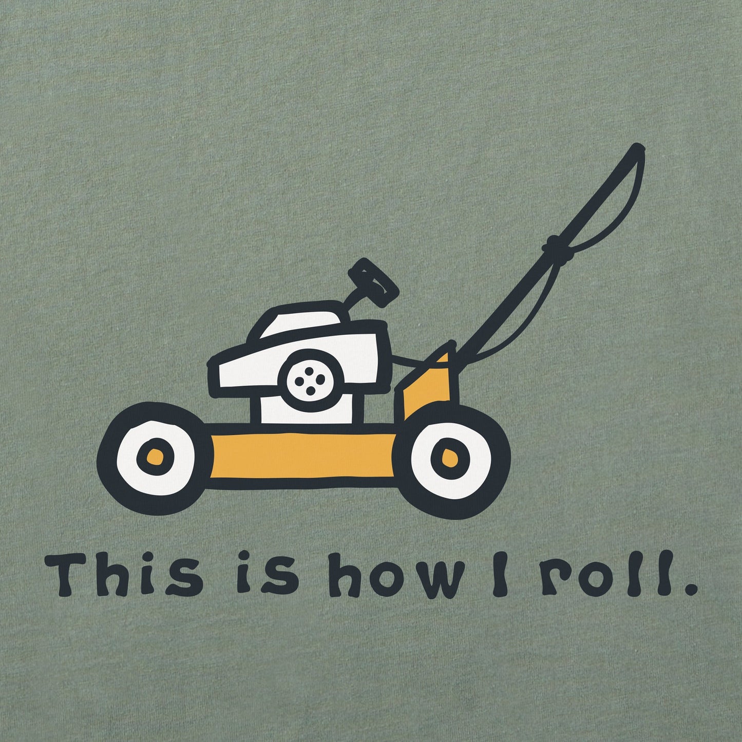 Men's How I Roll Lawnmower Short Sleeve Tee