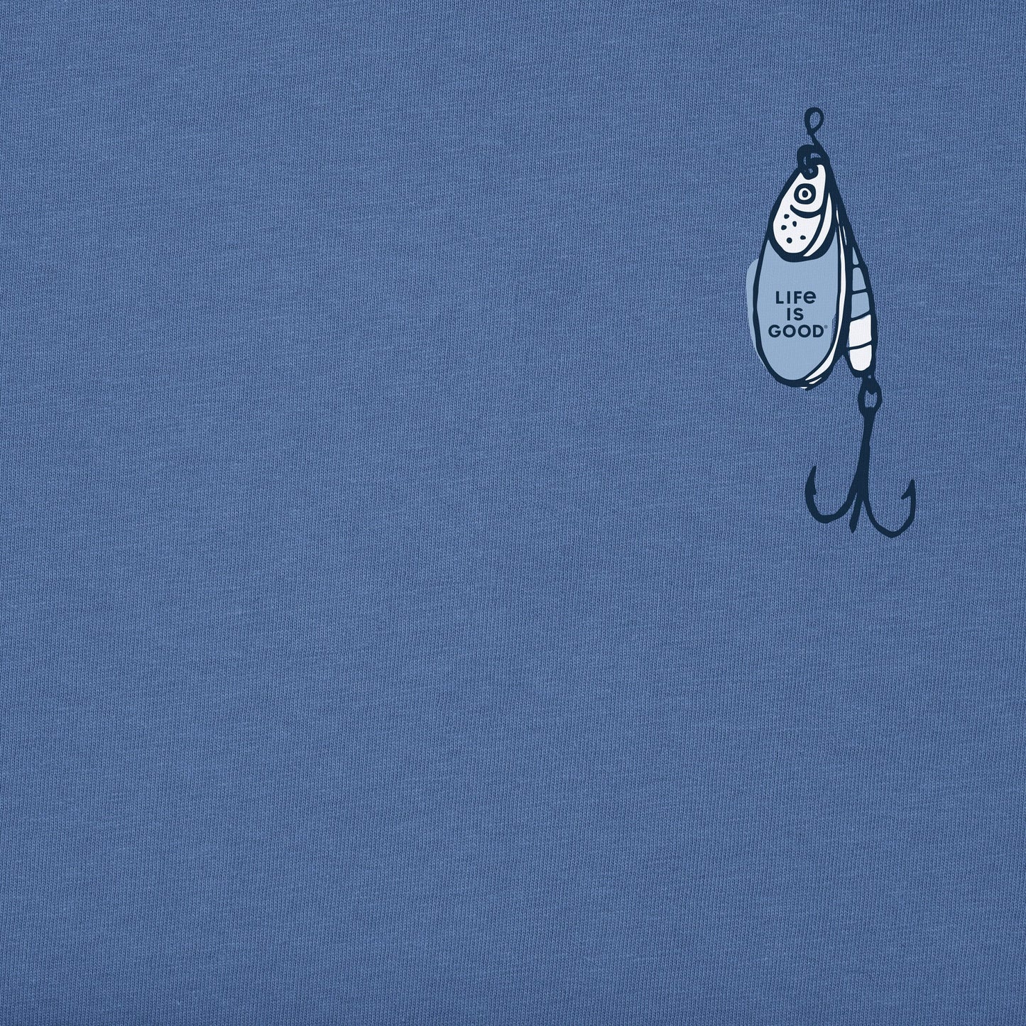 Men's Fish More Worry Less Hooks and Tackle Short Sleeve Tee