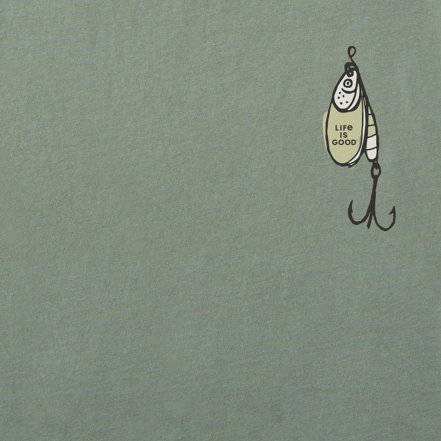 Men's Fish More Worry Less Hooks and Tackle Short Sleeve Tee