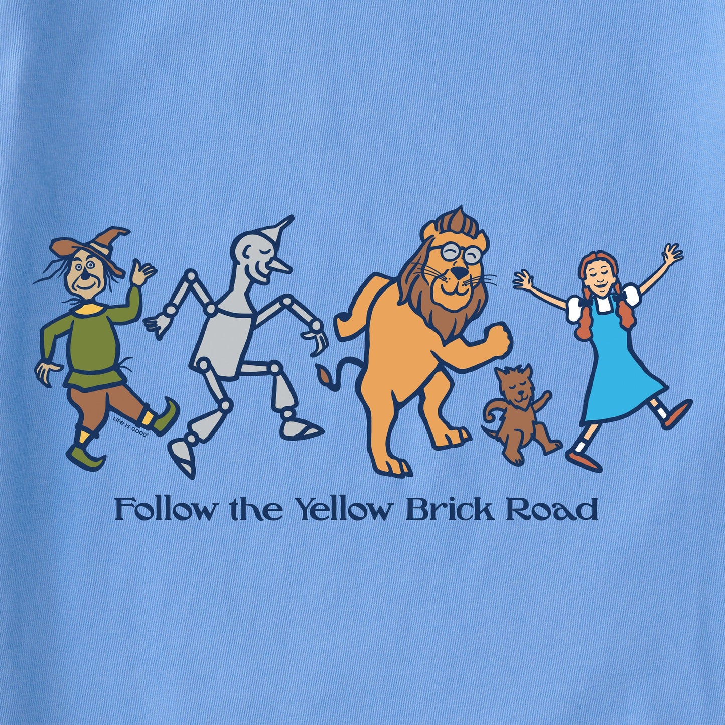 Women's Wizard of Oz Follow the Yellow Brick Road Short Sleeve Vee