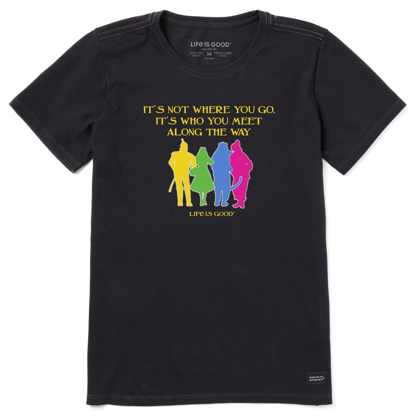 Women's Wizard of Oz Who You Meet Along The Way Short Sleeve Tee