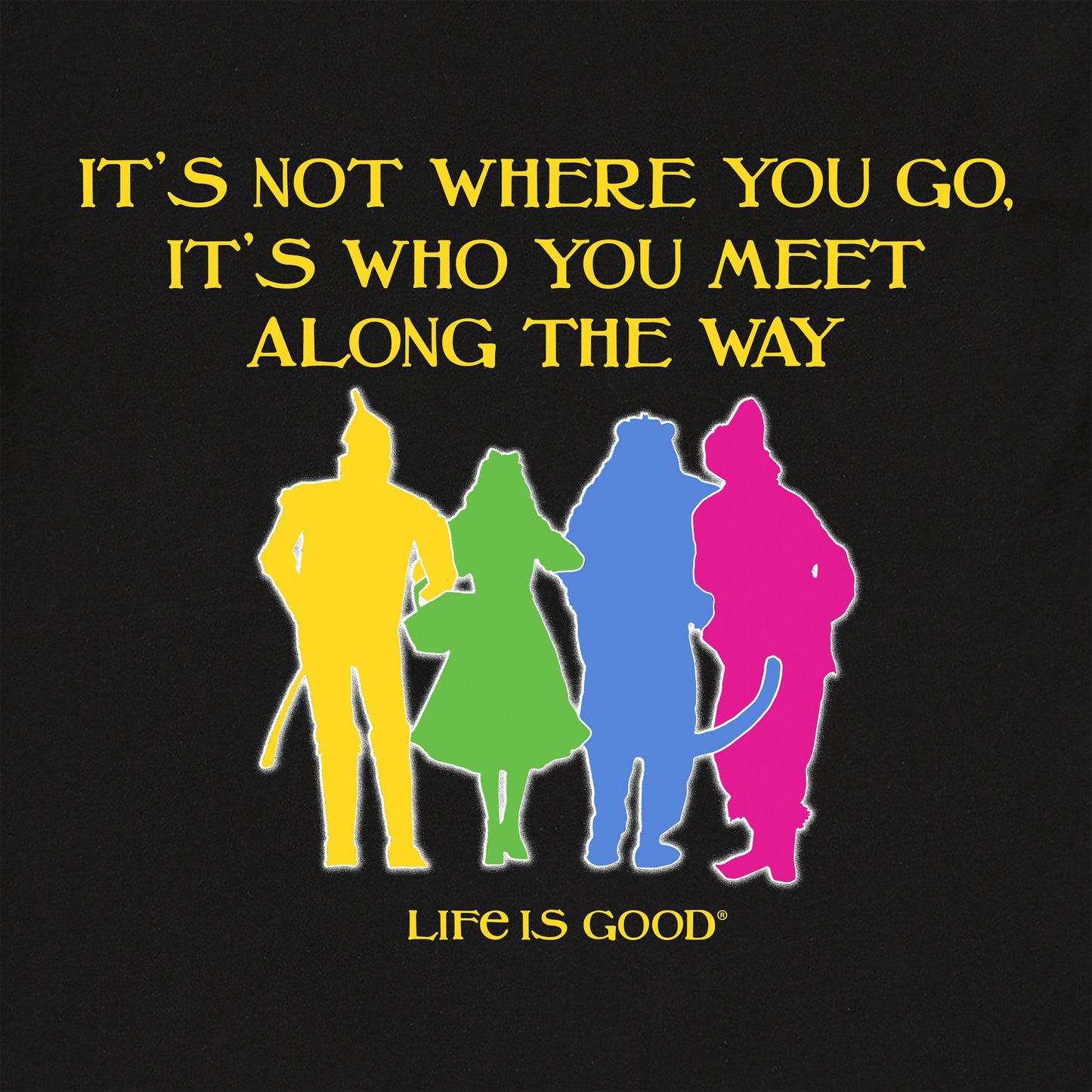 Women's Wizard of Oz Who You Meet Along The Way Short Sleeve Tee