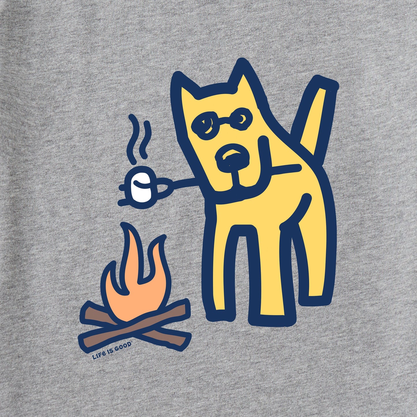 Men's Campfire Dog Short Sleeve Tee
