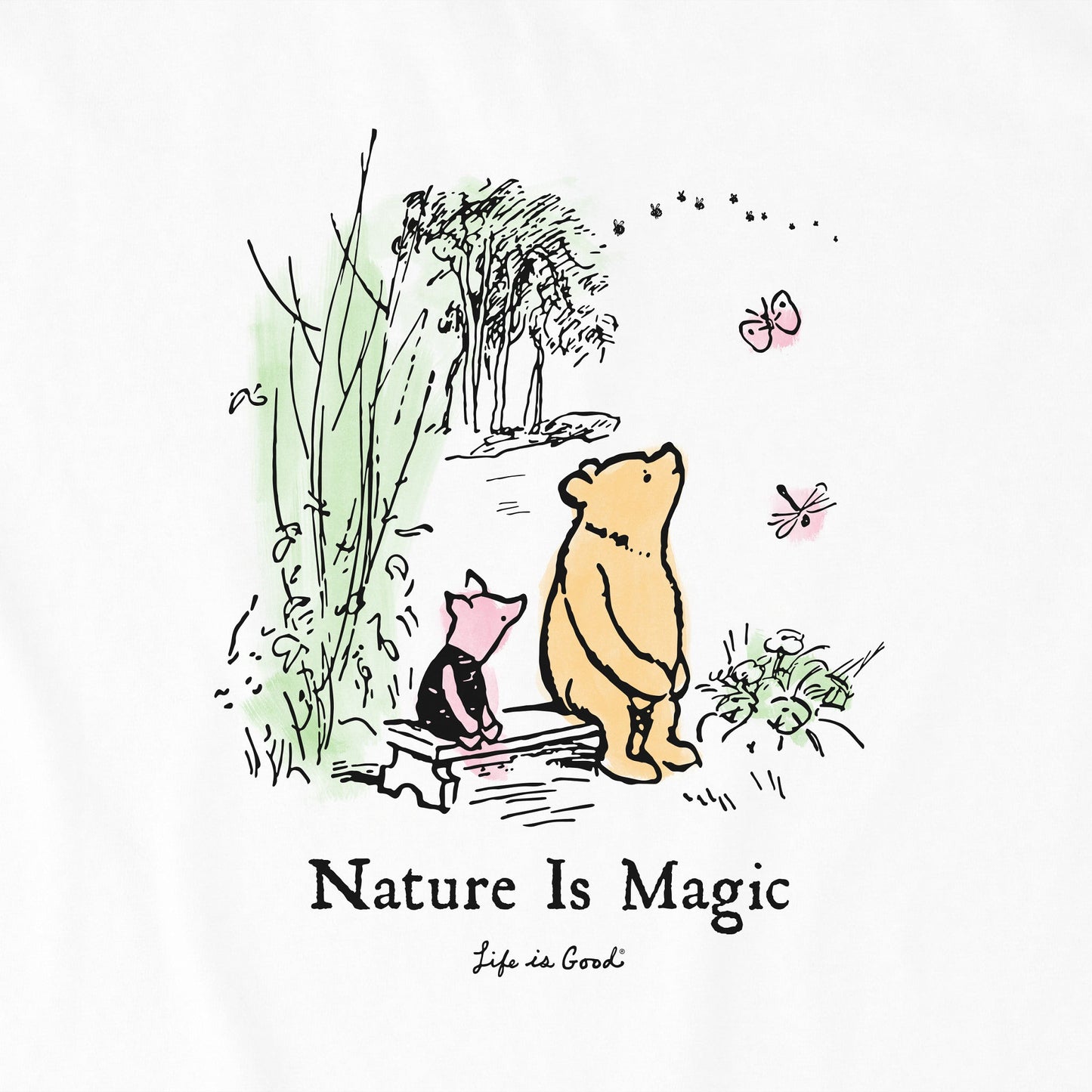 Women's Winnie & P Nature is Magic Short Sleeve Crusher Vee