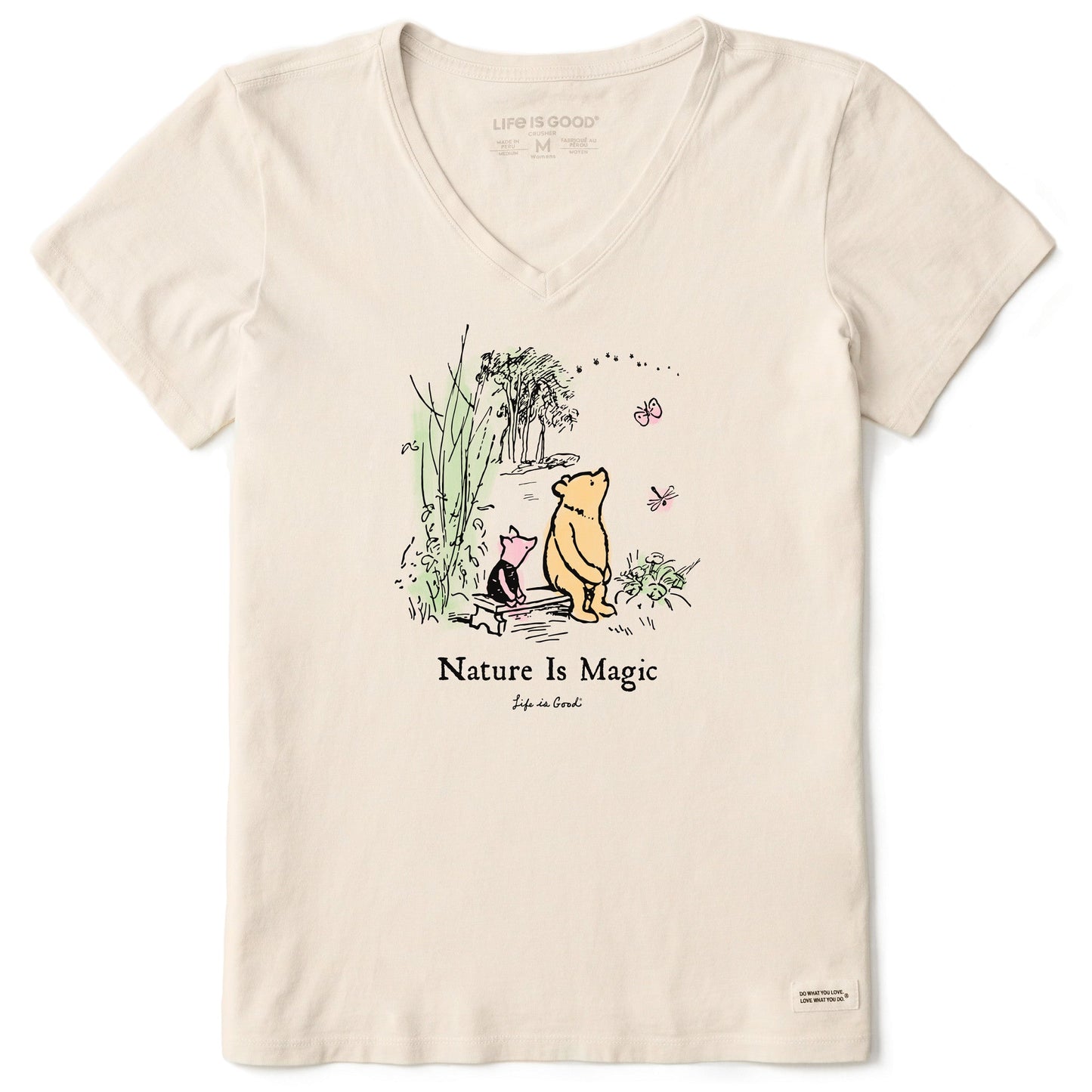 Women's Winnie & P Nature is Magic Short Sleeve Crusher Vee