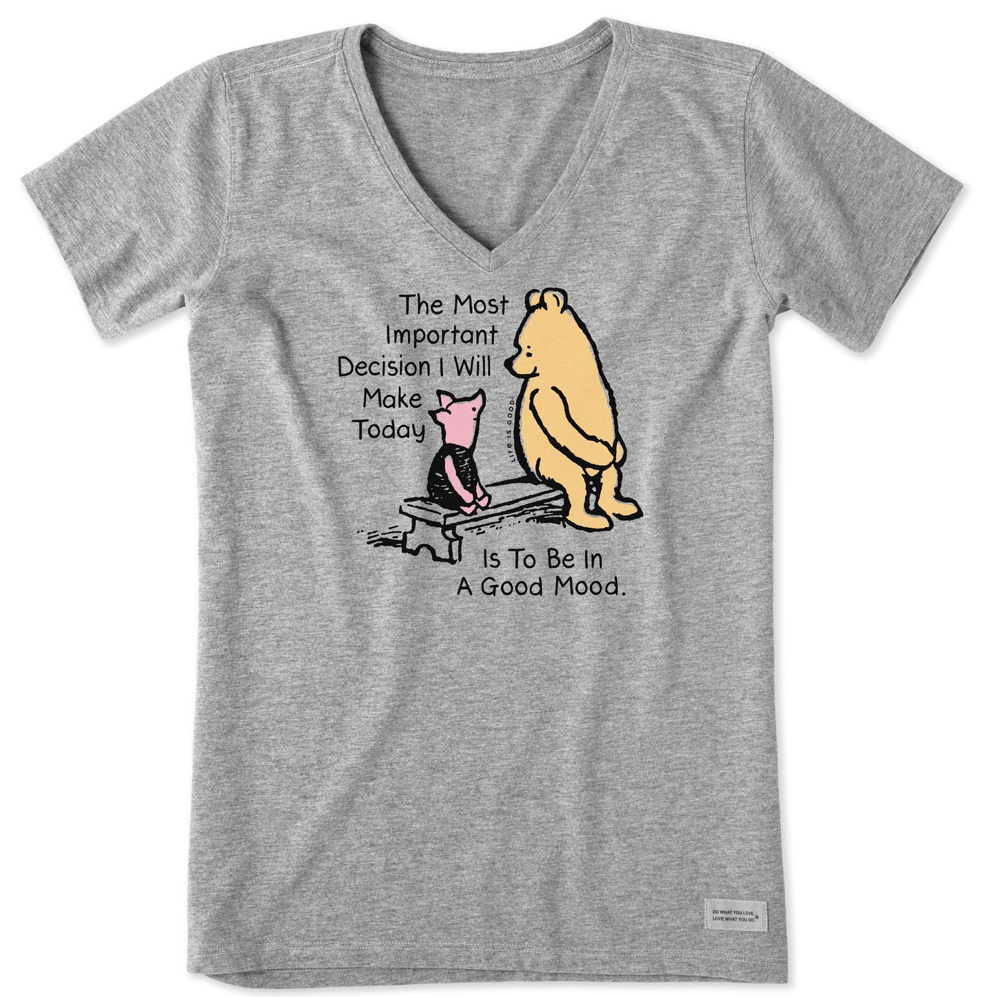 Women's Winnie & P Good Mood Short Sleeve Crusher Vee