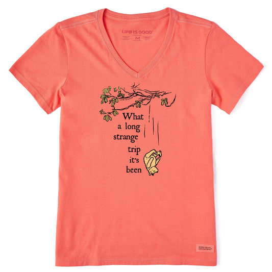 Women's Winnie Long Strange Trip Short Sleeve Crusher Vee