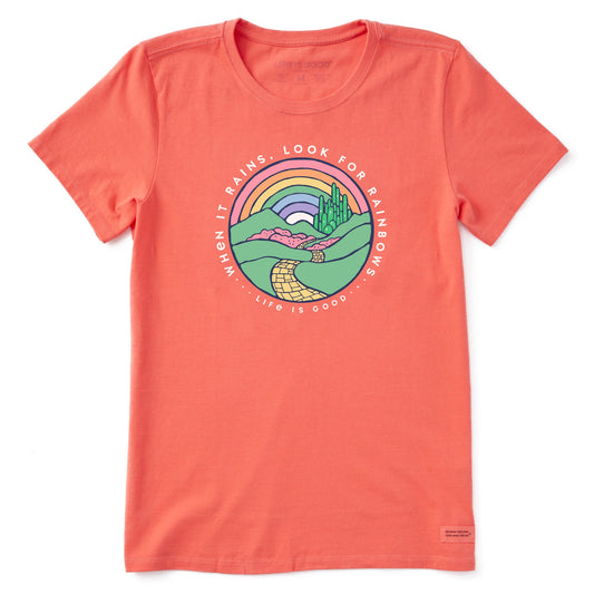 Women's Wizard of Oz Look For Rainbows Short Sleeve Tee