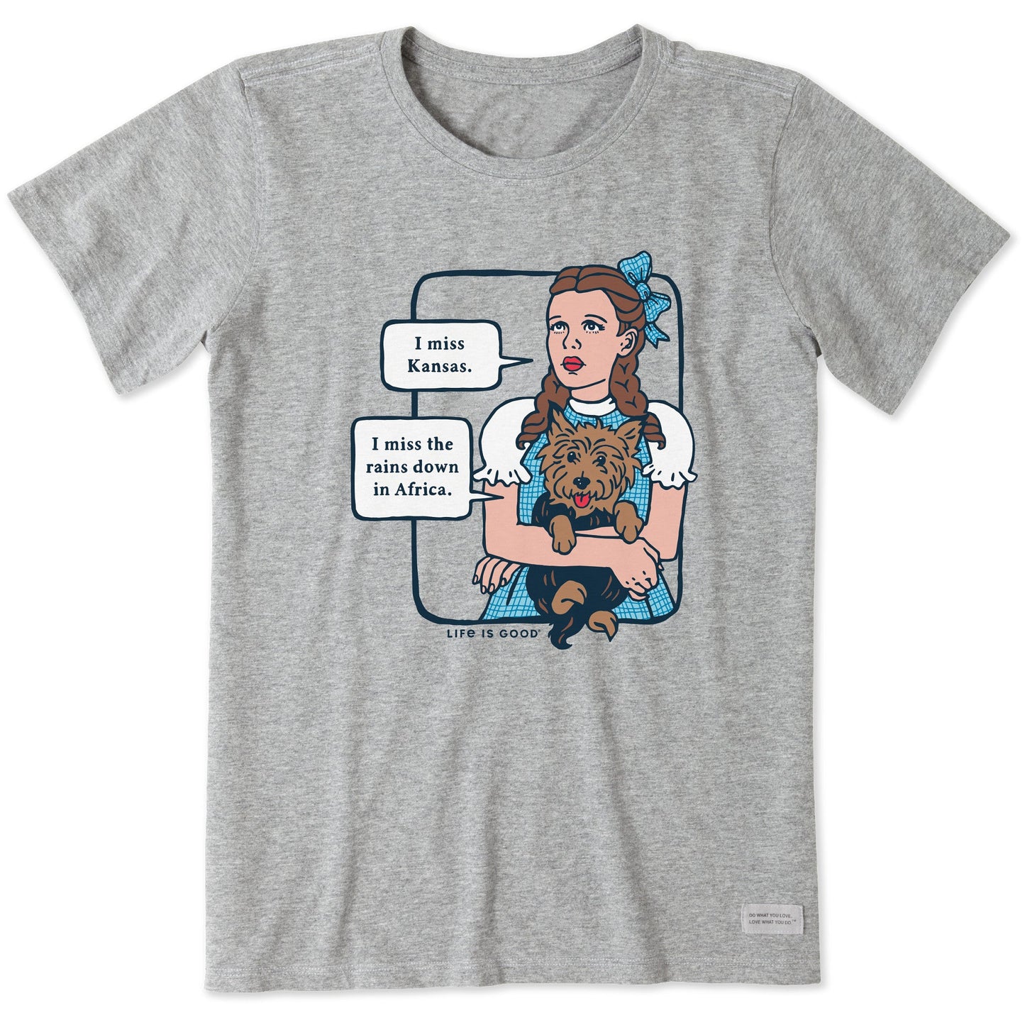 Women's Wizard of Oz I Miss Kansas Short Sleeve Crusher Tee
