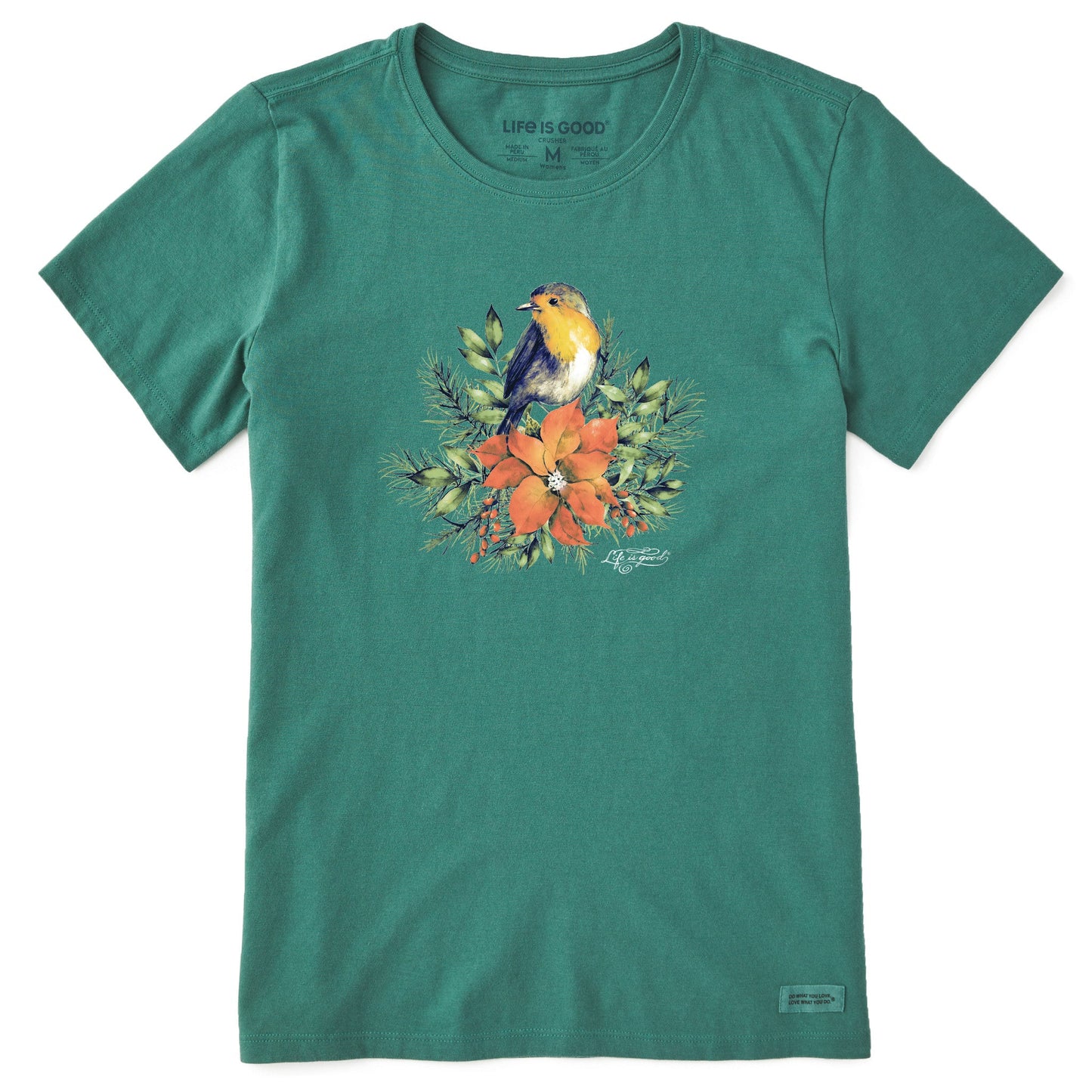 Women's Robin Painting Short Sleeve Crusher Tee