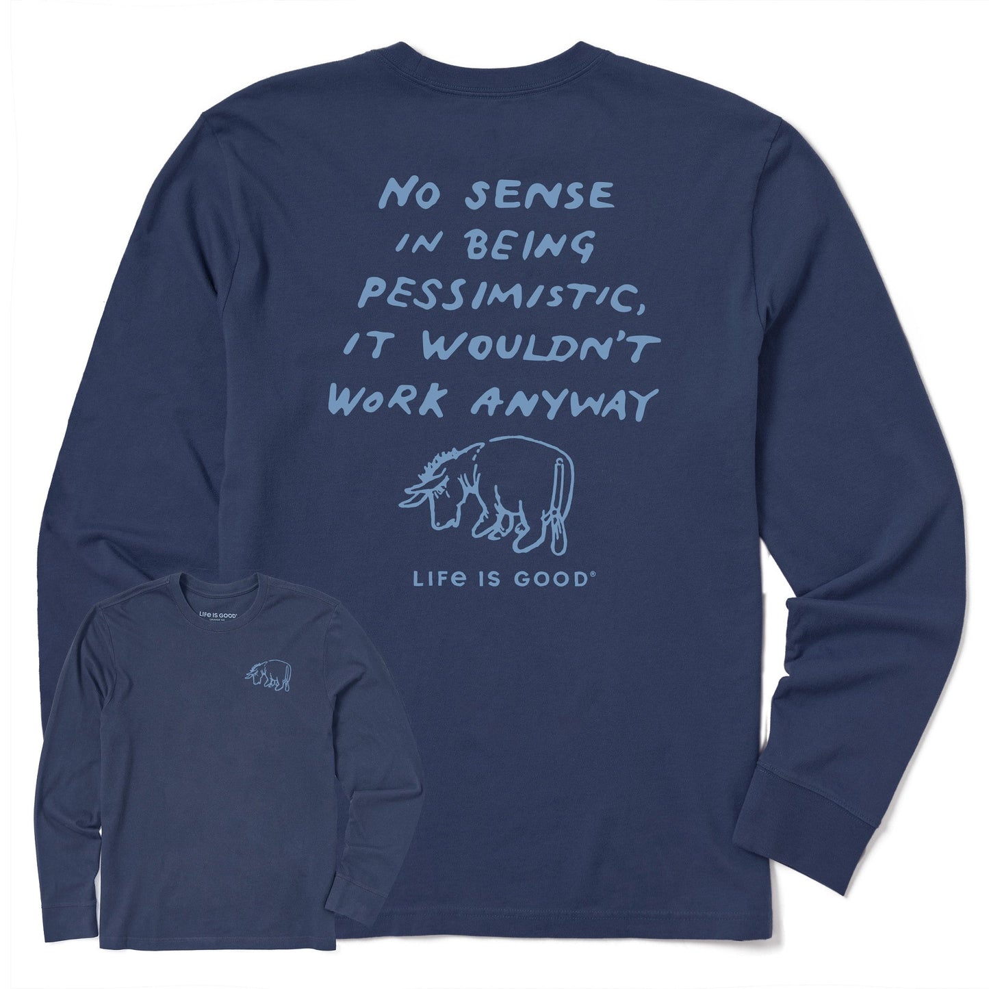 Men's E No Sense Long Sleeve Crusher Tee