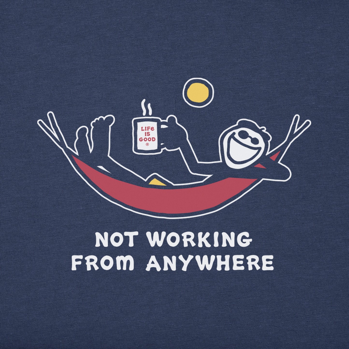 Men's Not Working Hammock Long Sleeve Crusher Tee