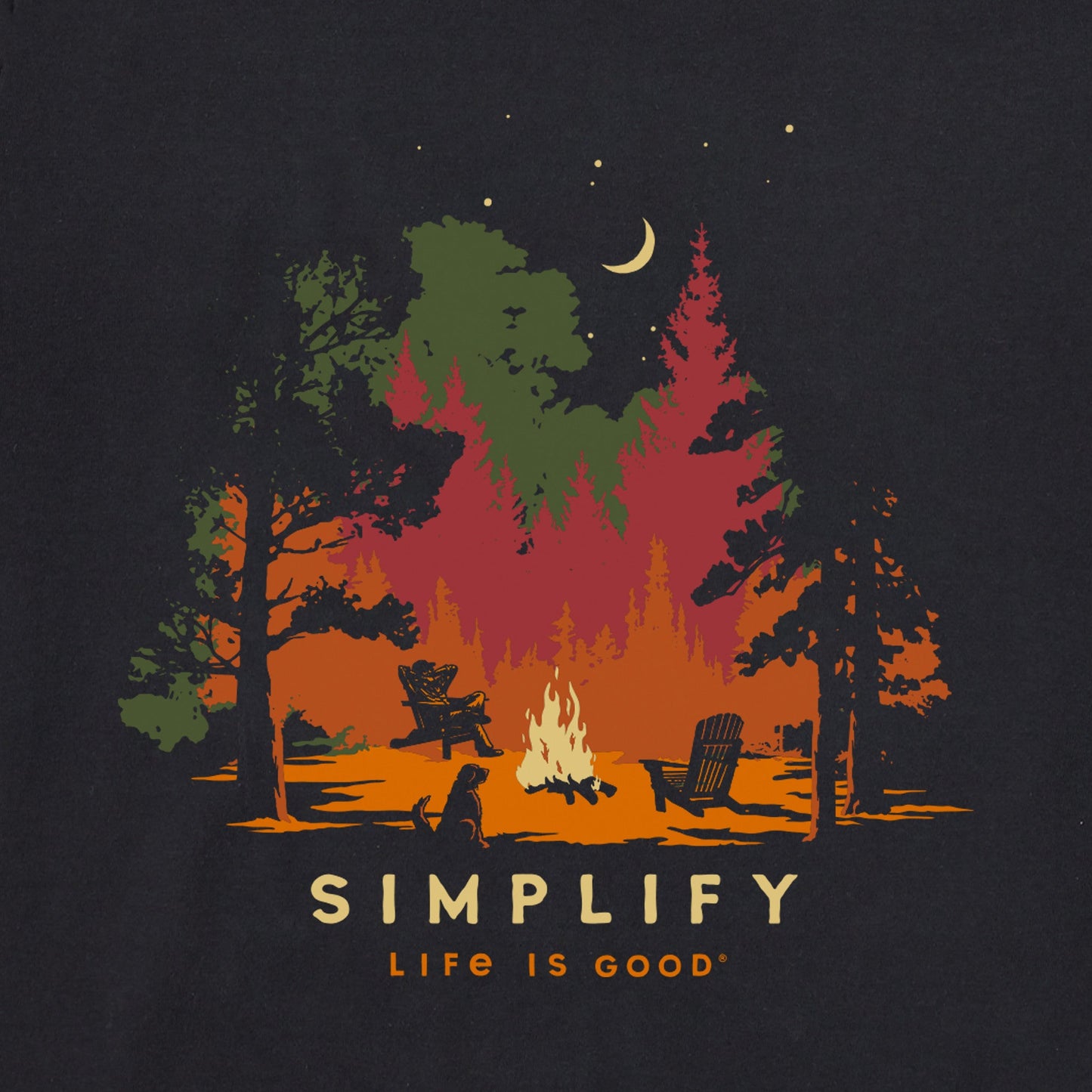Men's Simplify Campfire Long Sleeve Crusher Tee