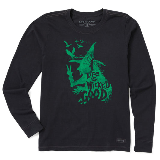Women's Wizard of Oz Life is Wicked Good Witch Long Sleeve Crusher Tee