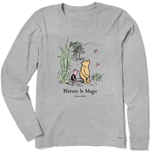 Women's Winnie & P Nature is Magic Long Sleeve Crusher Tee