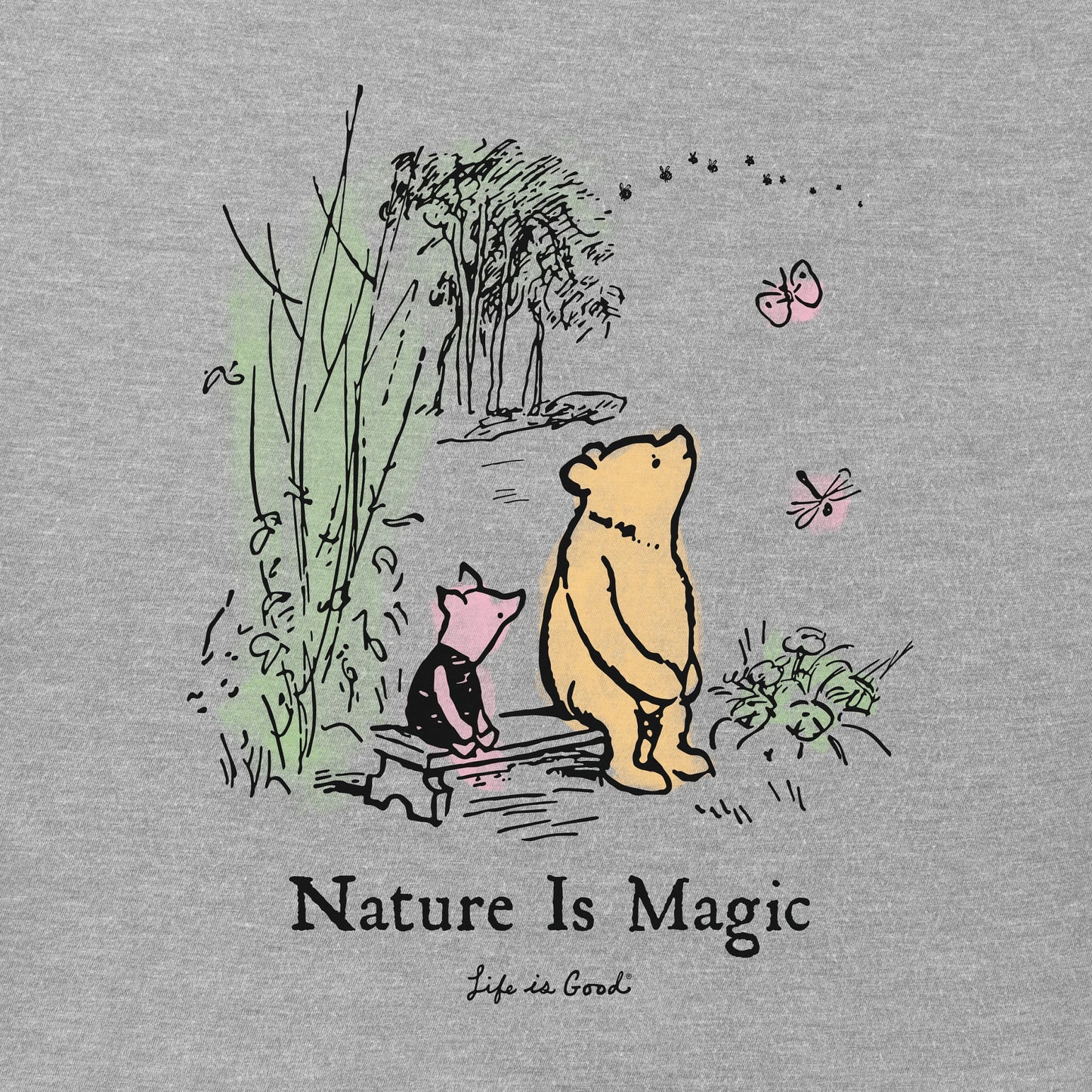 Women's Winnie & P Nature is Magic Long Sleeve Crusher Tee